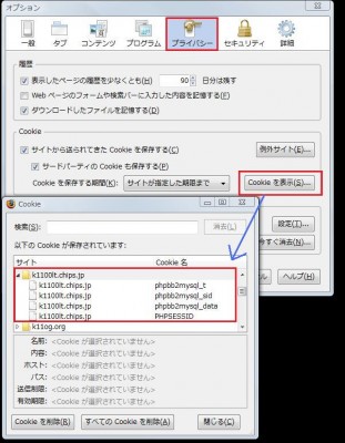 keihin Journalが設置してあるサーバのURLのCookieのみ削除してみてください。