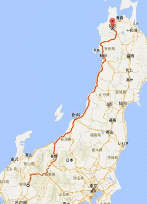 日本海側は高速道路がつながっていないので、下道も結構あります。<br />　