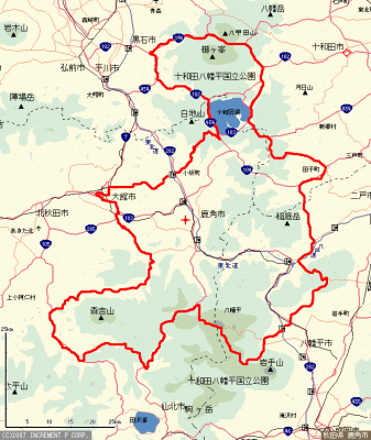 18日のｺｰｽ案　みちのく秘境2
